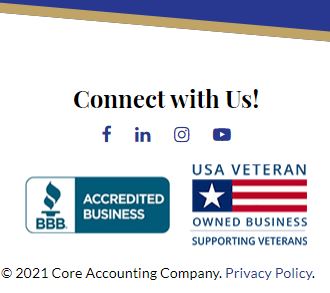 website social media links