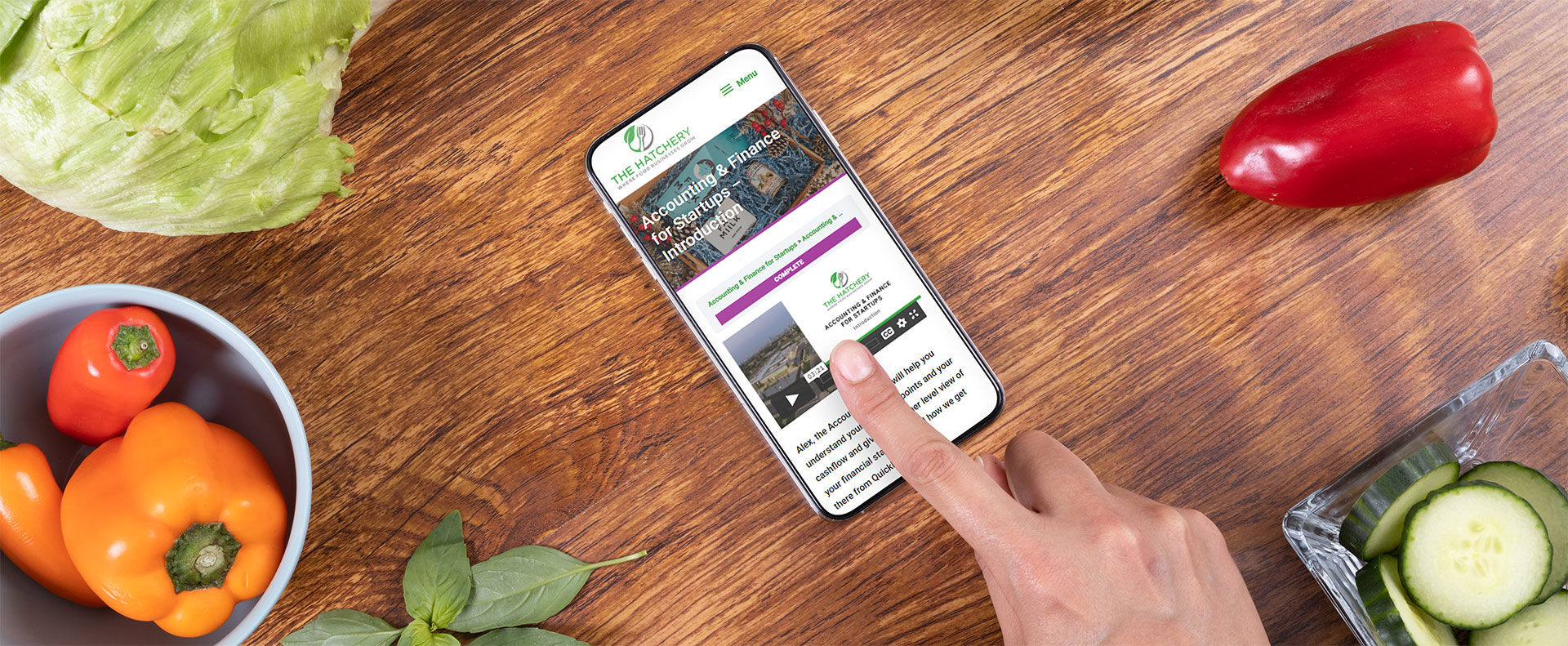 food entrepreneur taking hatchery courses