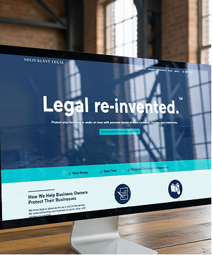 desktop showing solivagant legal website
