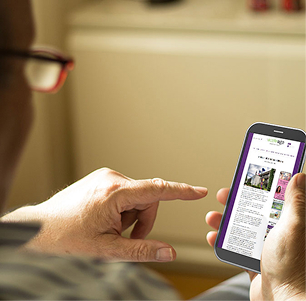 person looking at active age website